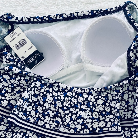 SOLD Lauren Ralph Lauren Ditsy One Piece Swimsuit - Picture 4 of 9